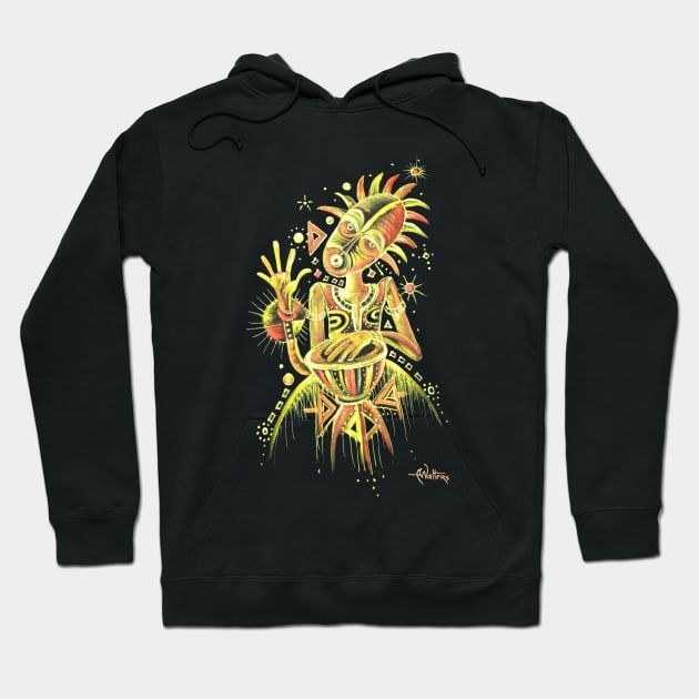 The African Drummer Hoodie by ArtCameroon